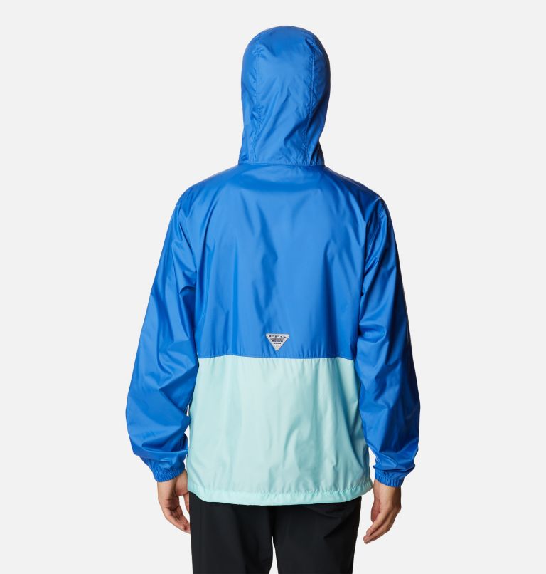 Three Streams II Windbreaker | 487 | XL, Color: Vivid Blue, Gulf Stream, image 2
