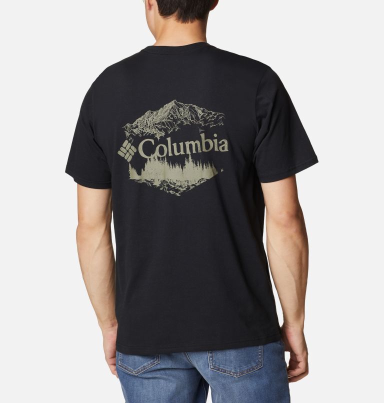 Thumbnail: Men's Rockaway River Back Graphic T-Shirt, Color: Black, Hex Natured Graphic, image 2