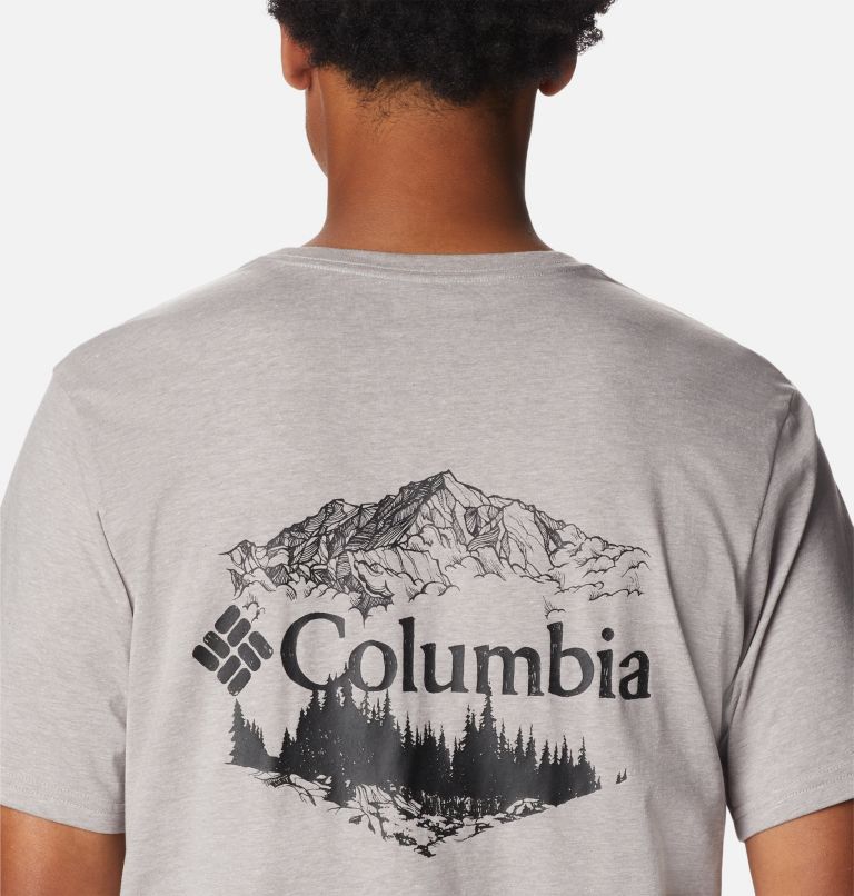 Men's Rockaway River Back Graphic T-Shirt, Color: Columbia Grey Hthr, Hex Natured Graphic, image 5