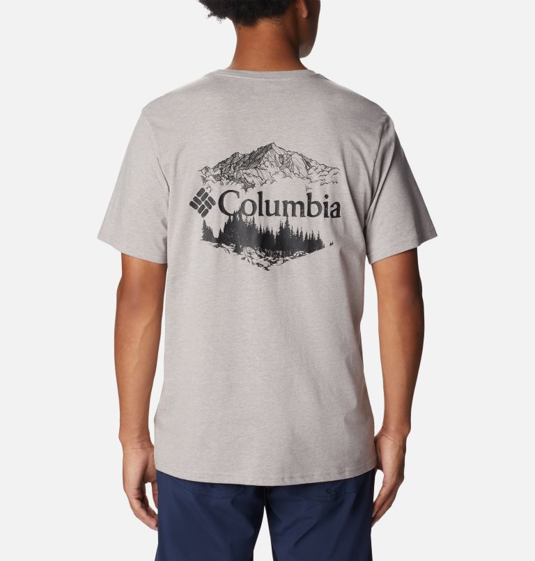 Men's Rockaway River Back Graphic T-Shirt, Color: Columbia Grey Hthr, Hex Natured Graphic, image 2