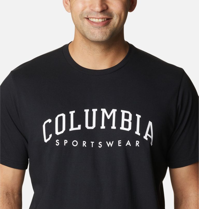 Thumbnail: Camiseta estampada Rockaway River para hombre, Color: Black, CSC Varsity Arch Graphic, image 4