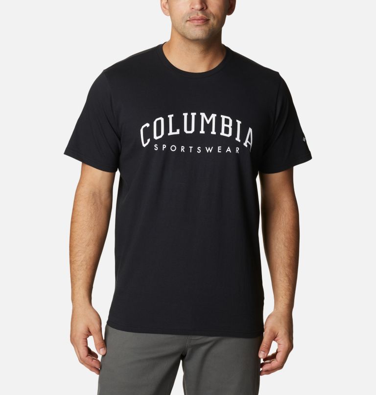 Men's Rockaway River Graphic T-Shirt, Color: Black, CSC Varsity Arch Graphic, image 1