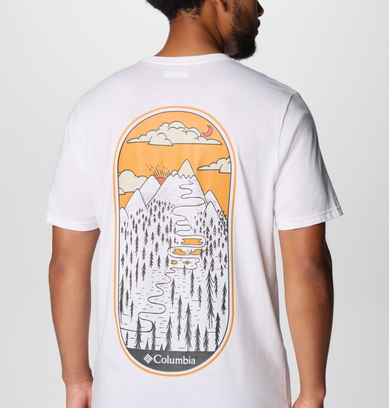Men's Rockaway River Graphic T-Shirt, Color: White, Winding Wonder, image 6