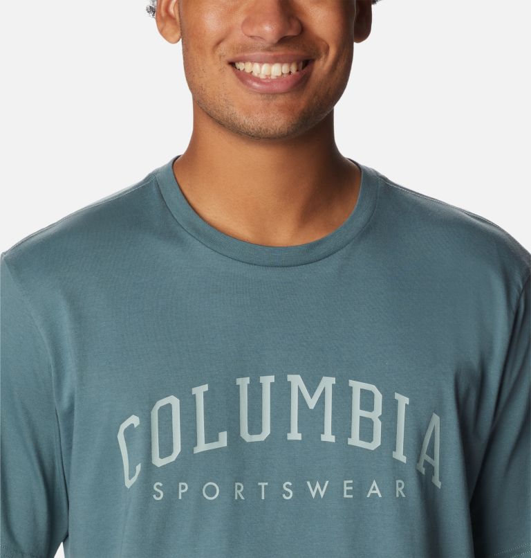Thumbnail: Camiseta estampada Rockaway River para hombre, Color: Metal, CSC Varsity Arch Graphic, image 4