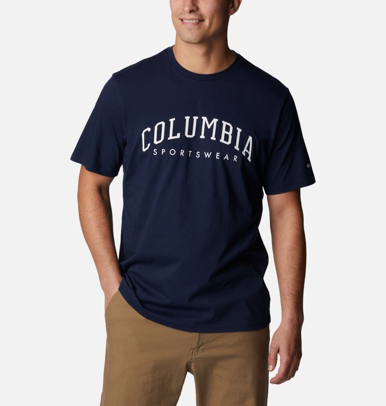 Camiseta estampada Rockaway River para hombre, Color: Collegiate Navy, CSC Varsity Arch Grx, image 5