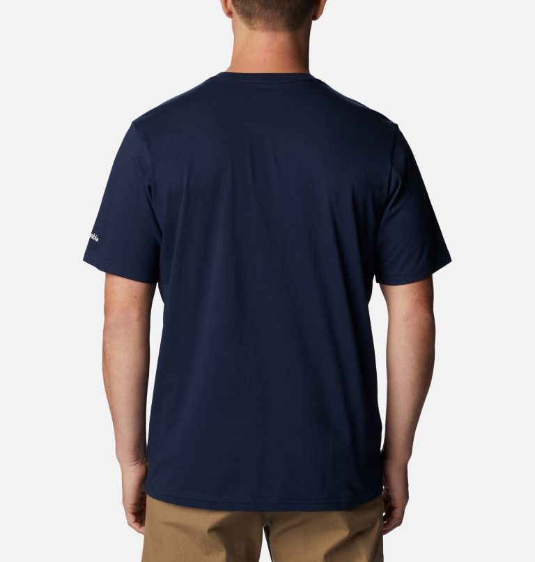 Men's Rockaway River Graphic T-Shirt, Color: Collegiate Navy, CSC Varsity Arch Grx, image 2