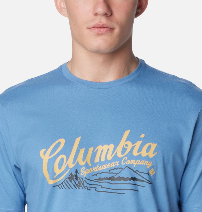 Men's Rockaway River Graphic T-Shirt, Color: Skyler, Scripted Scene, image 4