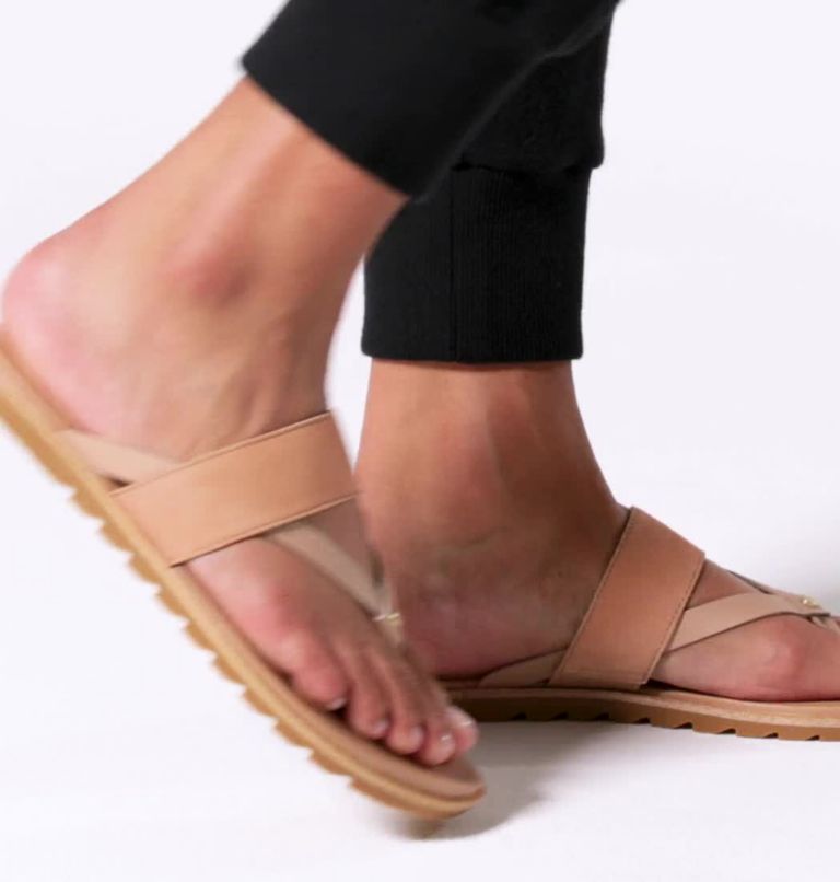 Sandale à lacets Ella II Easy Flip pour les femmes, Color: Honest Beige, Gum 2