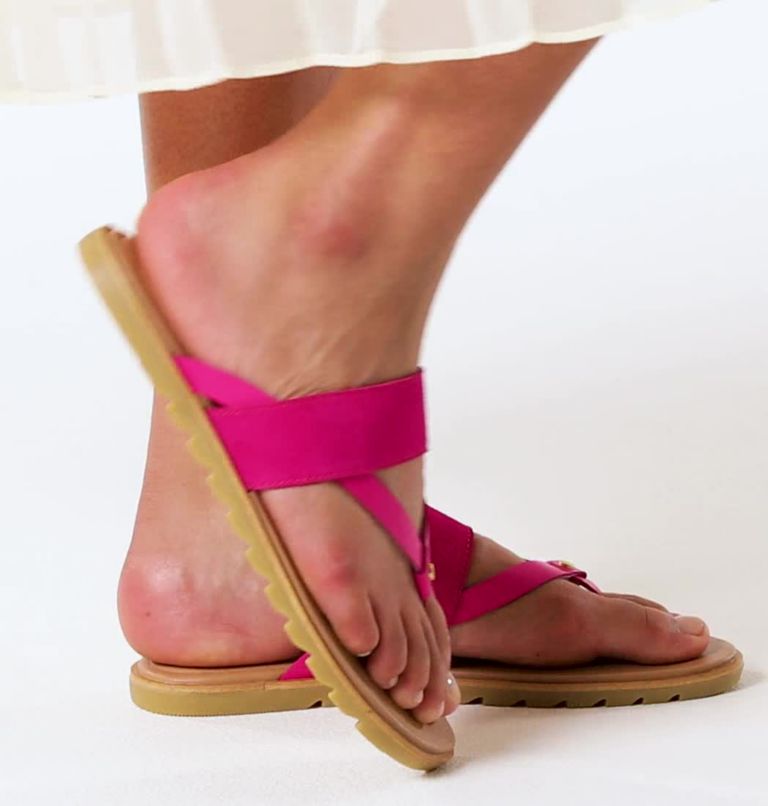Women's Ella II Easy Flip Sandal, Color: Fuchsia Fizz, Sea Salt