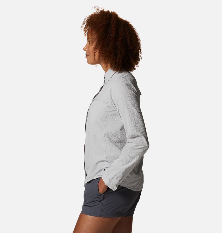 Women's Sunshadow Long Sleeve Shirt, Color: Grey Ice, image 3