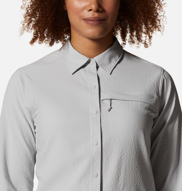 Women's Sunshadow Long Sleeve Shirt, Color: Grey Ice, image 4