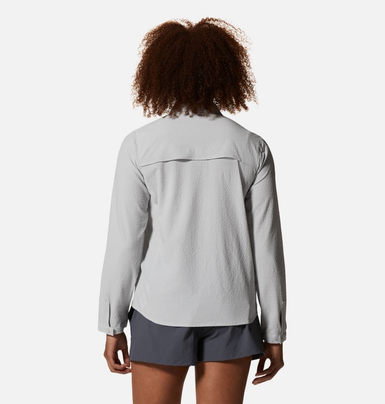 Women's Sunshadow Long Sleeve Shirt, Color: Grey Ice, image 2