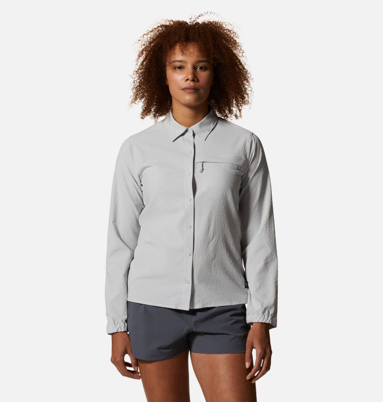 Thumbnail: Women's Sunshadow Long Sleeve Shirt, Color: Grey Ice, image 1