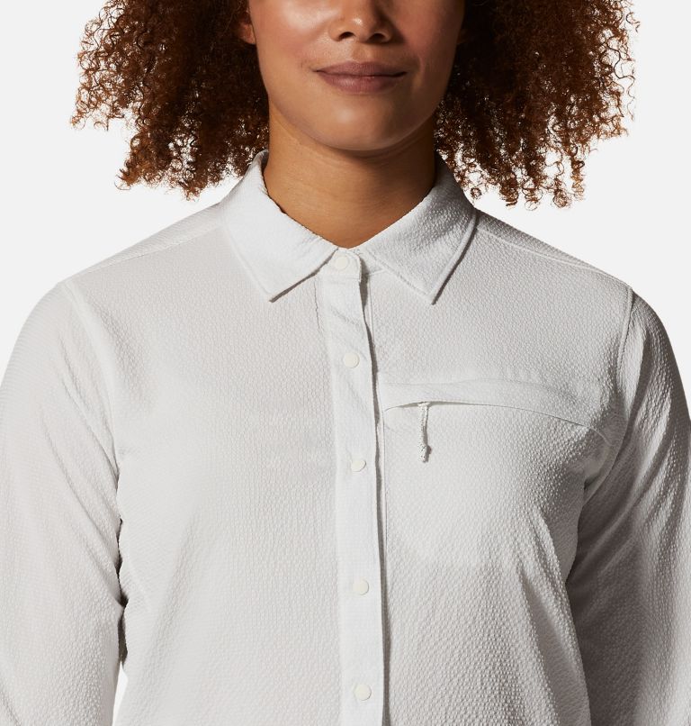 Thumbnail: Women's Sunshadow Long Sleeve Shirt, Color: Fogbank, image 4