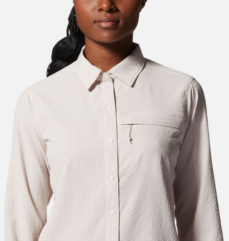 Women's Sunshadow Long Sleeve Shirt, Color: White Sprite, image 4