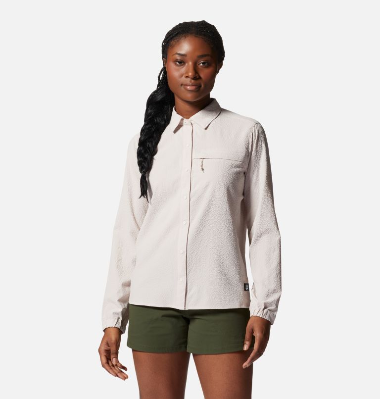 Women's Sunshadow Long Sleeve Shirt, Color: White Sprite, image 1