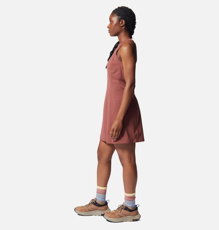 Women's Mountain Stretch Dress, Color: Clay Earth, image 3