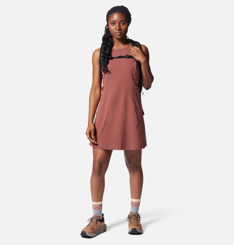 Women's Mountain Stretch Dress, Color: Clay Earth, image 7