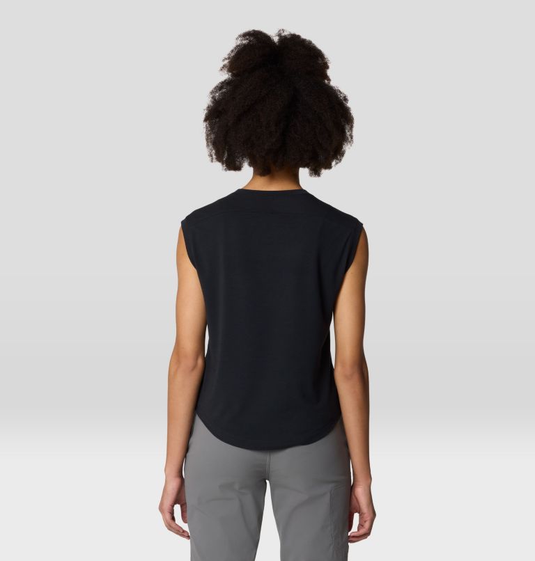 Women's Trekkin Go Sleeveless, Color: Black, image 3
