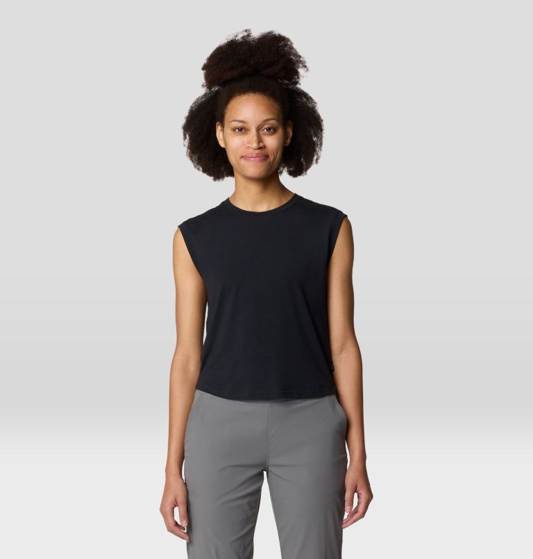 Women's Trekkin Go Sleeveless, Color: Black, image 1