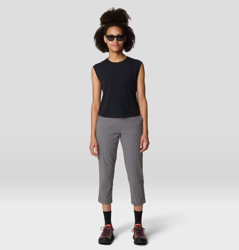 Women's Trekkin Go Sleeveless, Color: Black, image 2