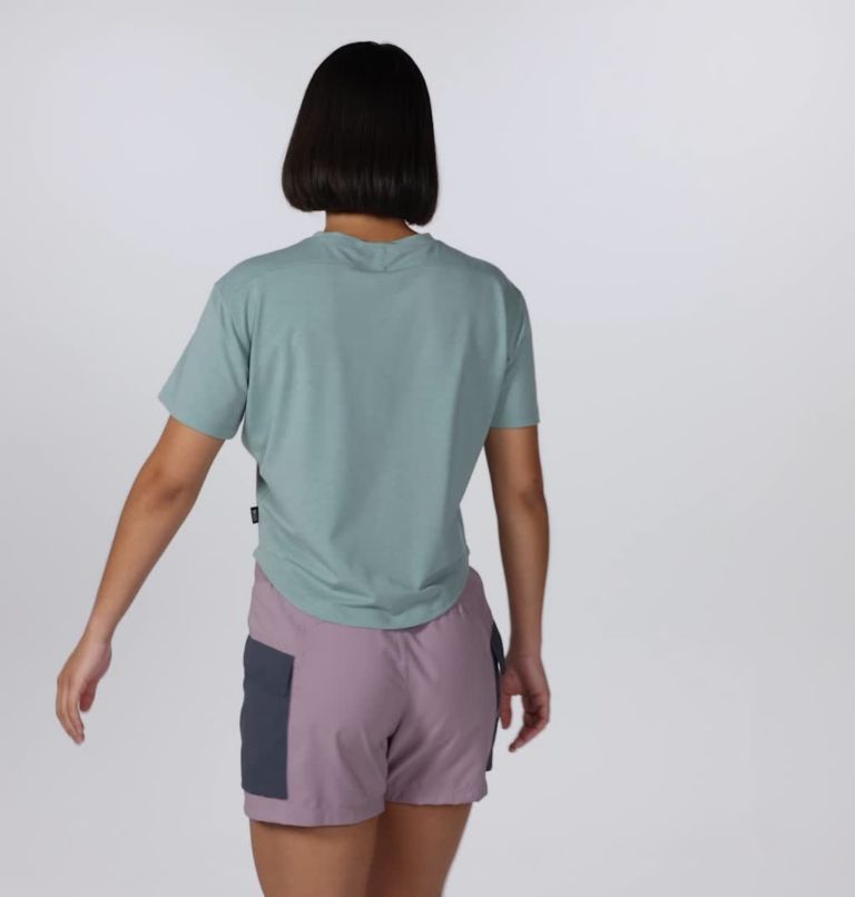 Women's Trek N Go Short Sleeve, Color: Lichen Green