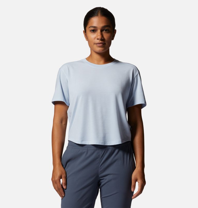 Women's Trek N Go Short Sleeve, Color: Arctic Ice, image 1