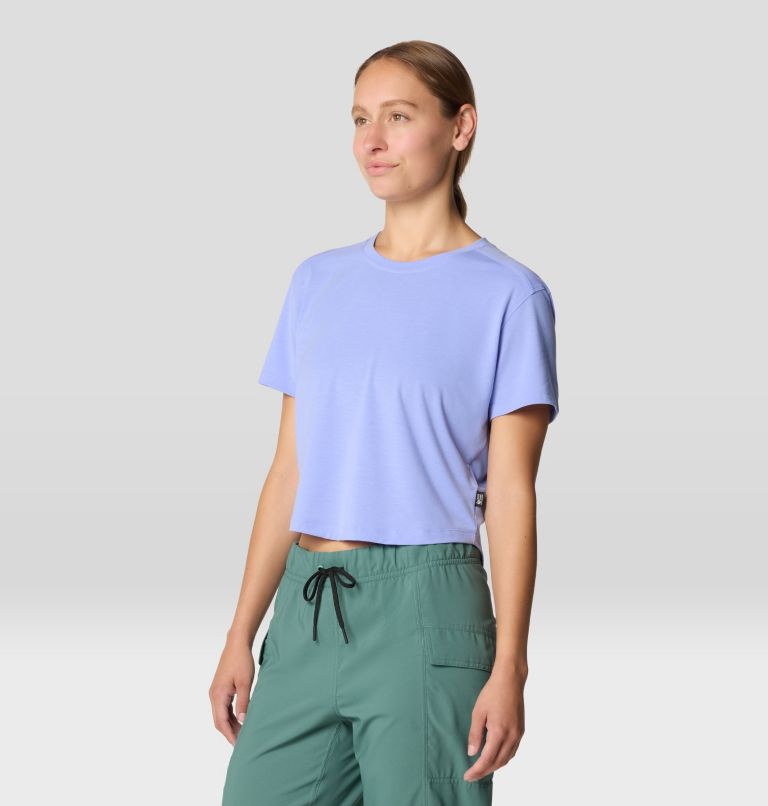 Women's Trekkin Go Short Sleeve, Color: Light Illusion, image 4