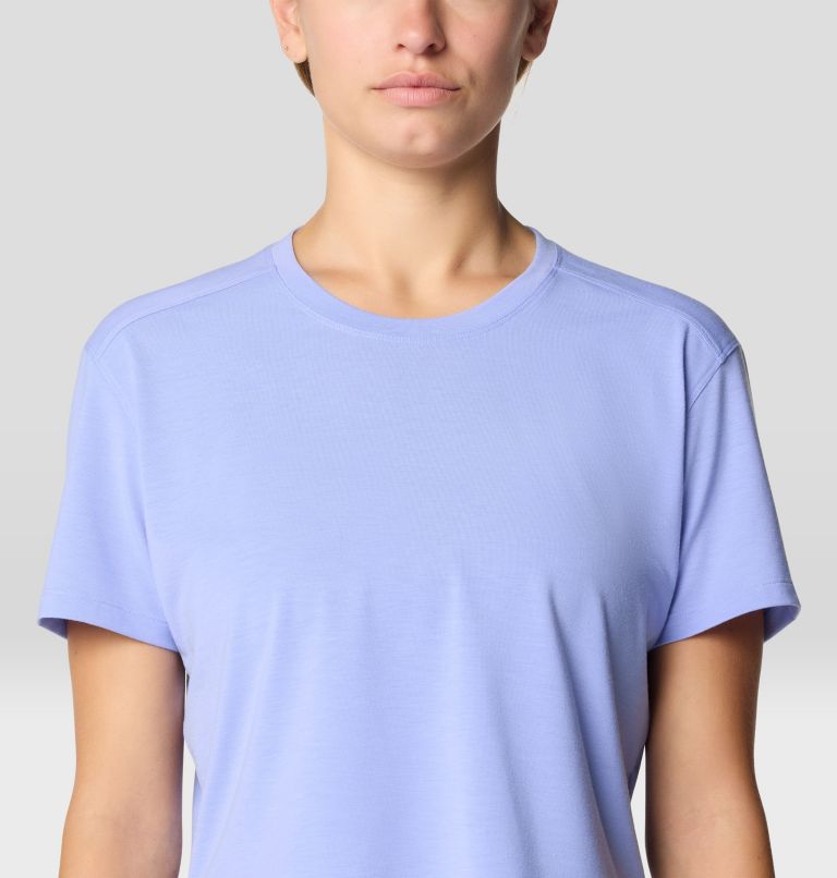 Women's Trekkin Go Short Sleeve, Color: Light Illusion, image 5