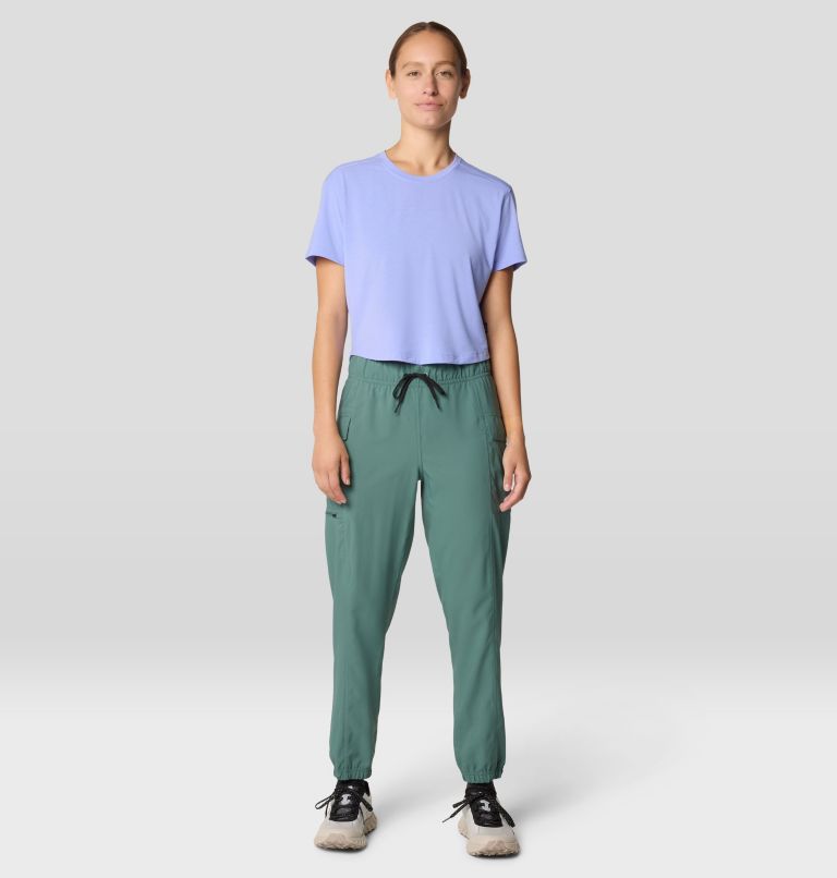 Women's Trekkin Go Short Sleeve, Color: Light Illusion, image 6