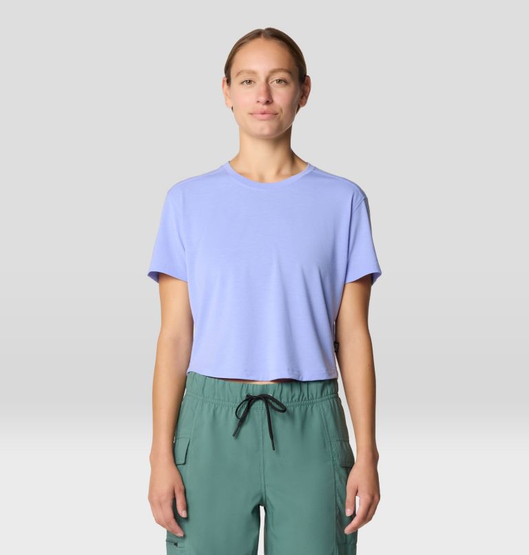 Women's Trekkin Go Short Sleeve, Color: Light Illusion, image 1