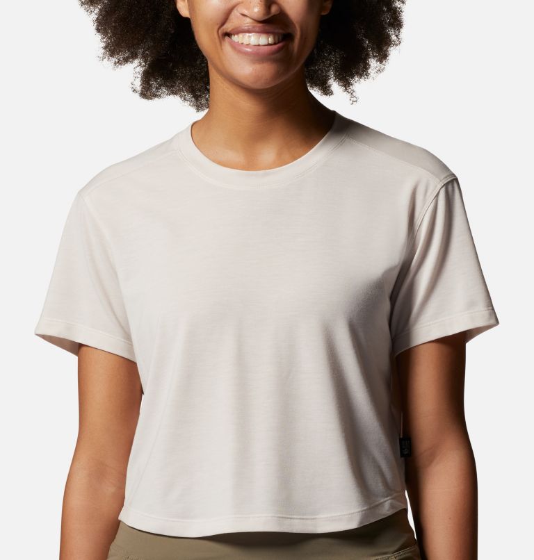Women's Trekkin Go Short Sleeve, Color: White Sprite, image 4
