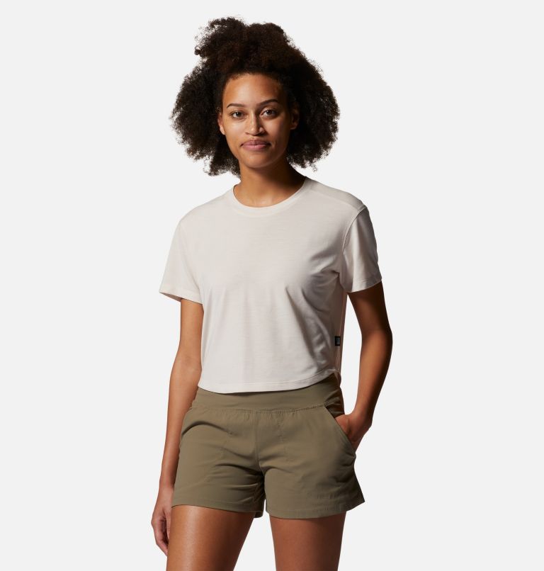 Women's Trekkin Go Short Sleeve, Color: White Sprite, image 5