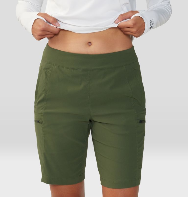 Women's Dynama High Rise Bermuda Short, Color: Surplus Green, image 4