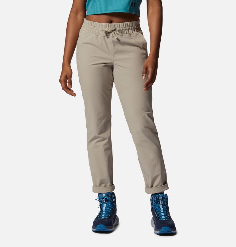 Pantalon à ceinture élastique Basswood Femme, Color: Badlands, image 7