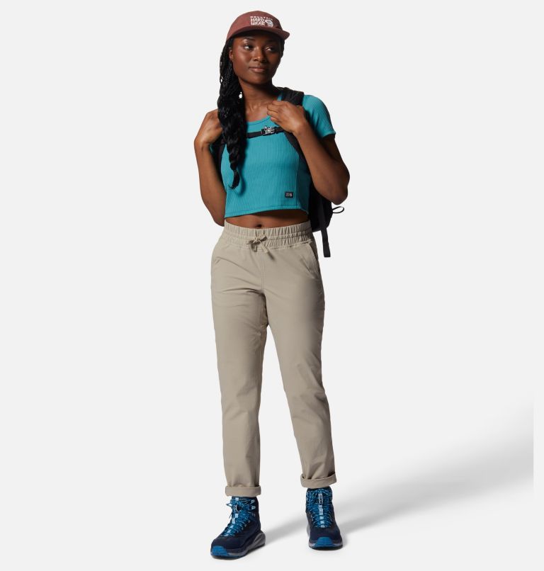 Thumbnail: Pantalon à ceinture élastique Basswood Femme, Color: Badlands, image 8