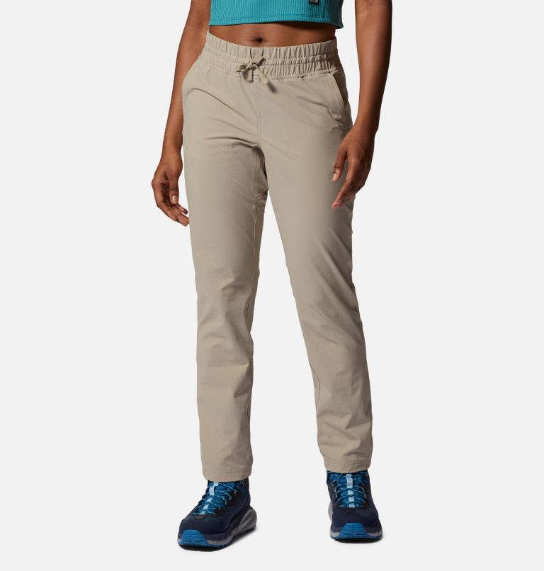 Pantalon à ceinture élastique Basswood Femme, Color: Badlands, image 1