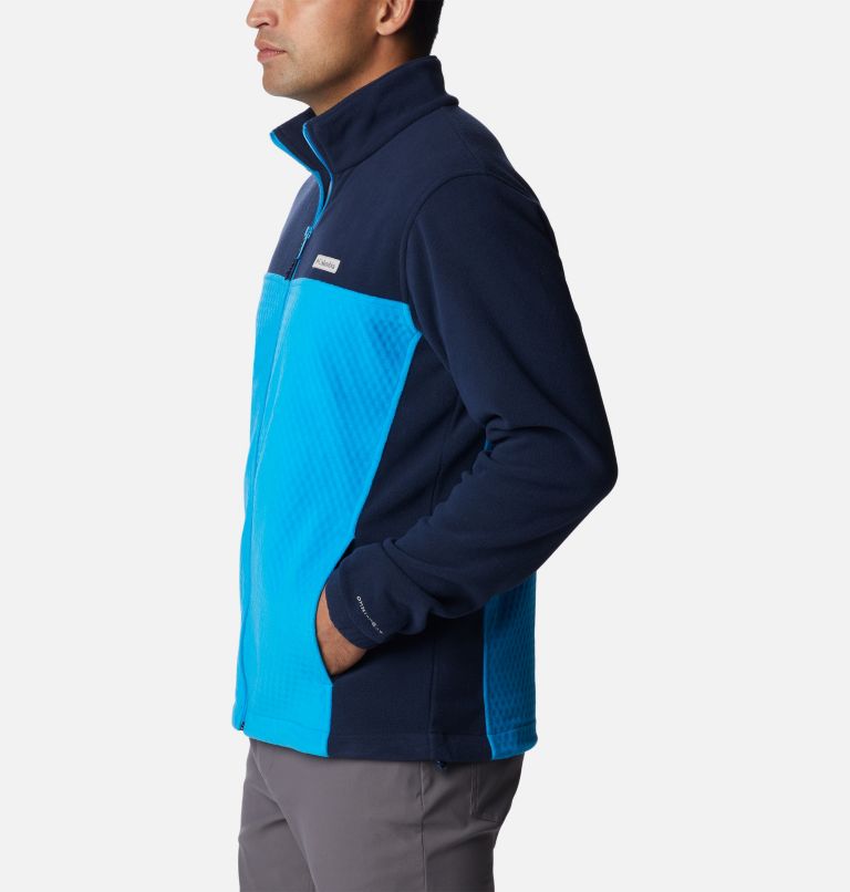 Men's Overlook Trail Full Zip Jacket - Tall, Color: Compass Blue, Collegiate Navy, image 3
