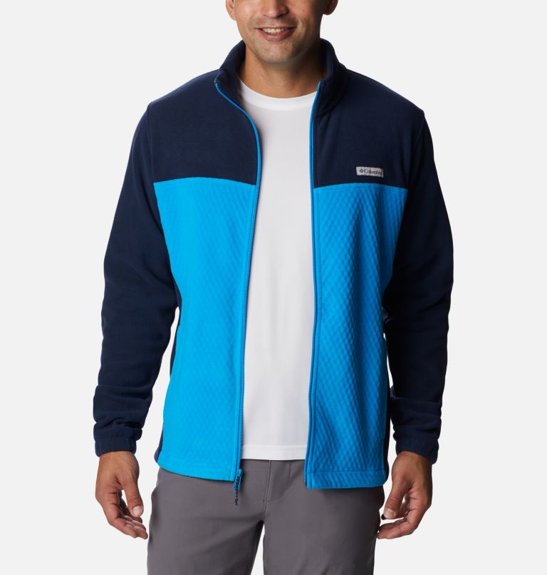 Men's Overlook Trail Full Zip Jacket - Tall, Color: Compass Blue, Collegiate Navy, image 8