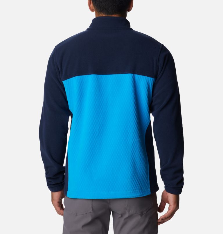 Men's Overlook Trail Full Zip Jacket, Color: Compass Blue, Collegiate Navy, image 2