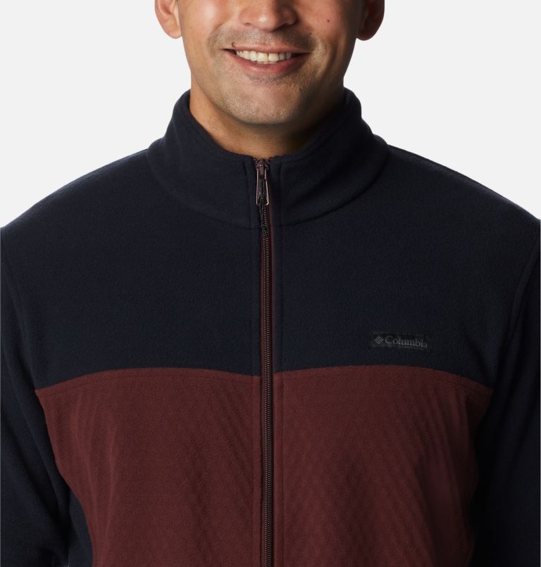 Men's Overlook Trail Full Zip Jacket, Color: Elderberry, Black, image 4
