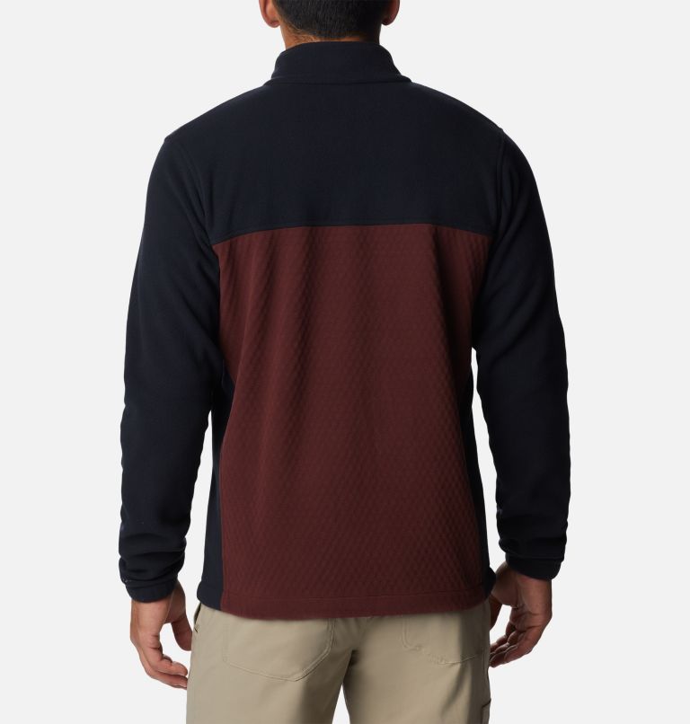 Men's Overlook Trail Full Zip Jacket, Color: Elderberry, Black, image 2