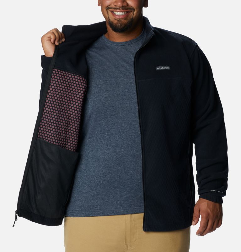 Men's Overlook Trail Full Zip Jacket - Big, Color: Black, image 5