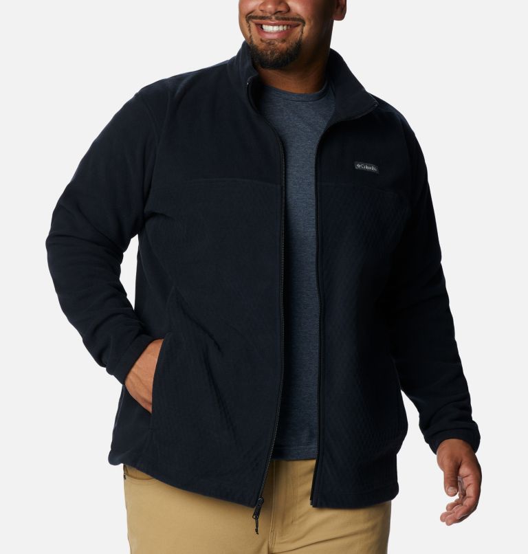 Thumbnail: Men's Overlook Trail Full Zip Jacket - Big, Color: Black, image 8