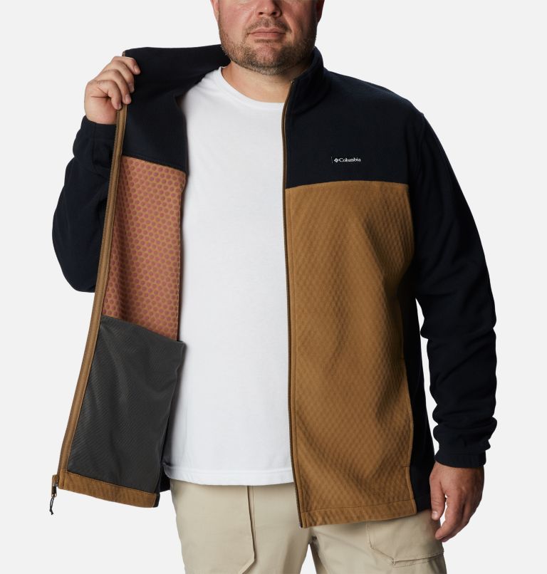 Thumbnail: Men's Overlook Trail Full Zip Jacket - Big, Color: Delta, Black, image 5