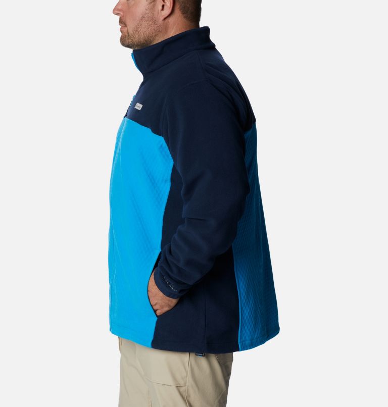 Thumbnail: Men's Overlook Trail Full Zip Jacket - Big, Color: Compass Blue, Collegiate Navy, image 3