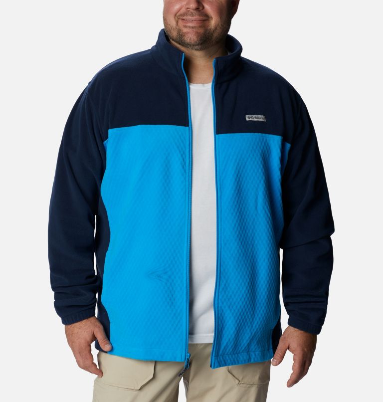 Thumbnail: Men's Overlook Trail Full Zip Jacket - Big, Color: Compass Blue, Collegiate Navy, image 8