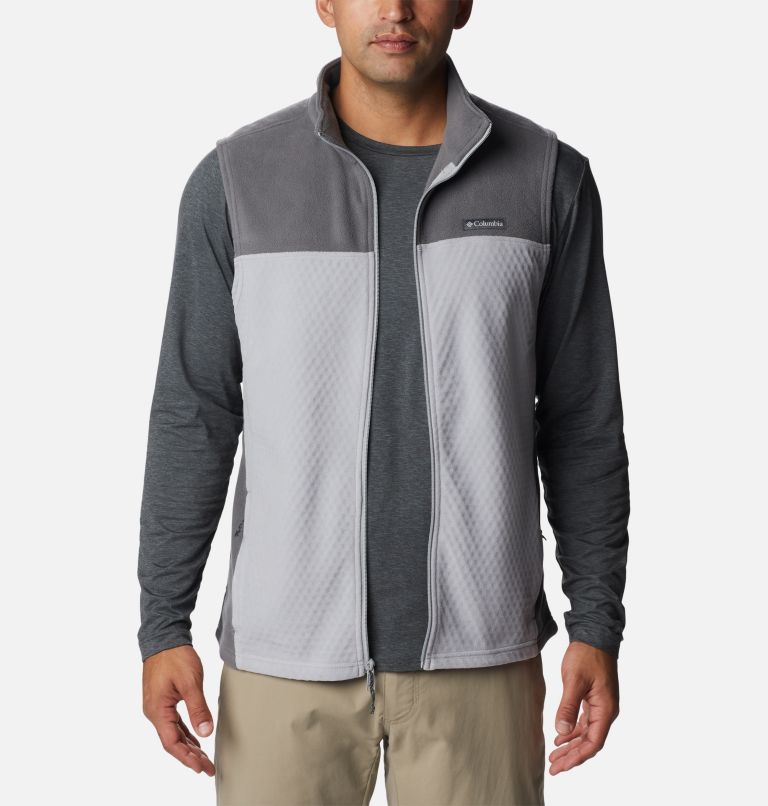 Thumbnail: Men's Overlook Trail Vest, Color: Columbia Grey, City Grey, image 7