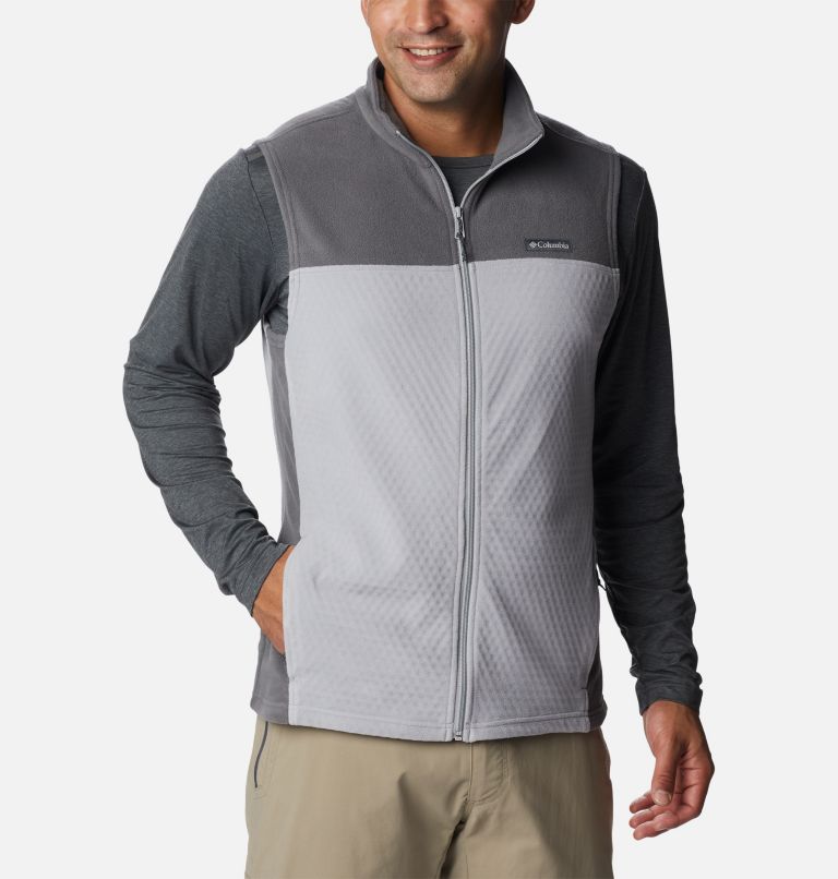 Thumbnail: Men's Overlook Trail Vest, Color: Columbia Grey, City Grey, image 1