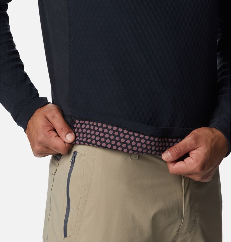 Men's Overlook Pass Half Zip Shirt, Color: Black, image 5
